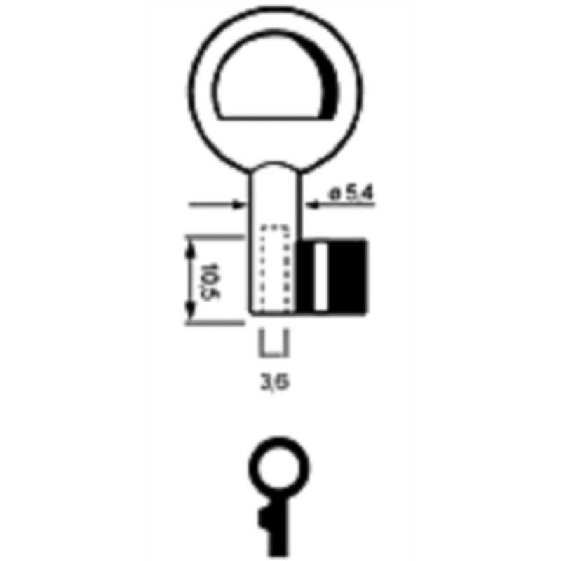CLE DECAYEUX DAD D ORIGINE DD531
