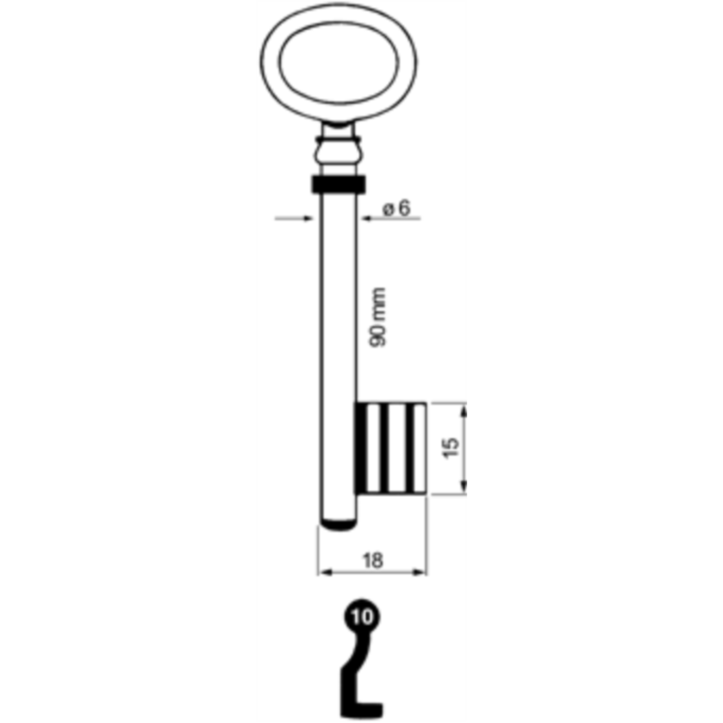 CLE A CHIFFRE              L89 PCE601F-10
