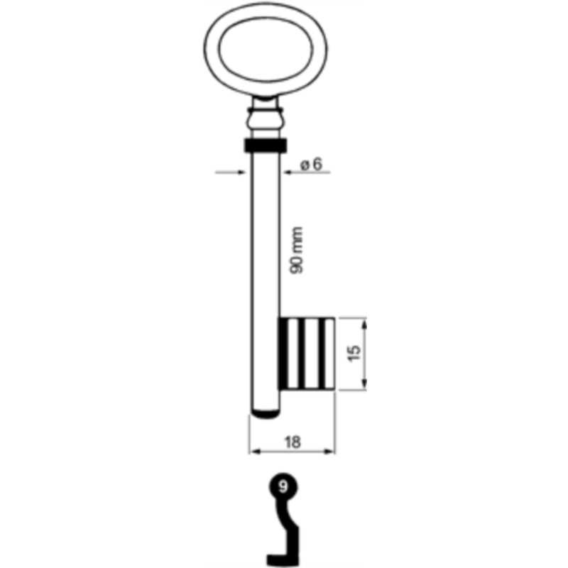 CLE A CHIFFRE              L89 PCE601F-9