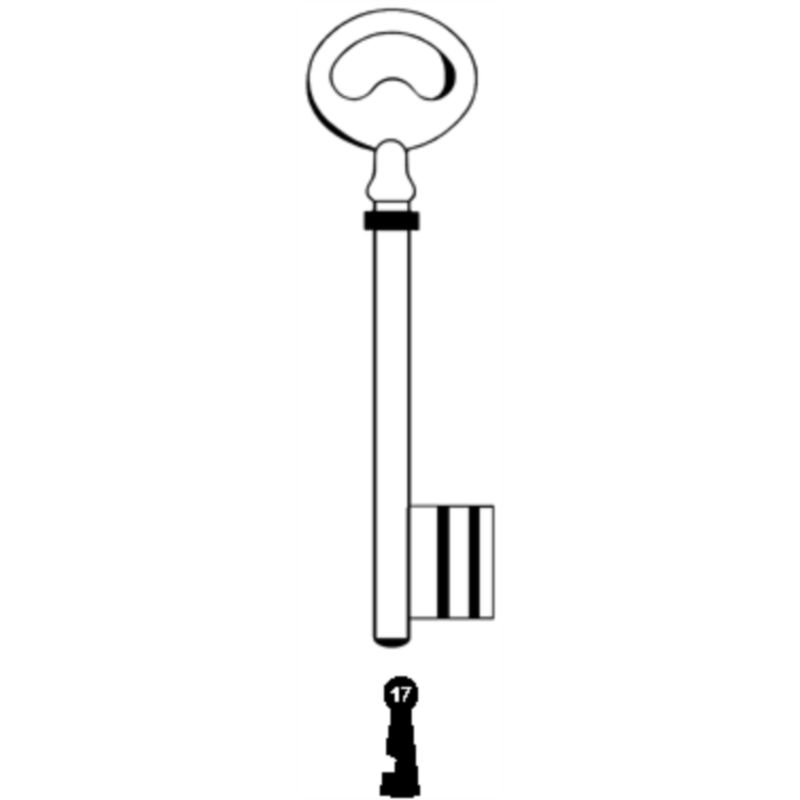 CLE PICARDIE L 105 FONTE N17 PCE605F-17