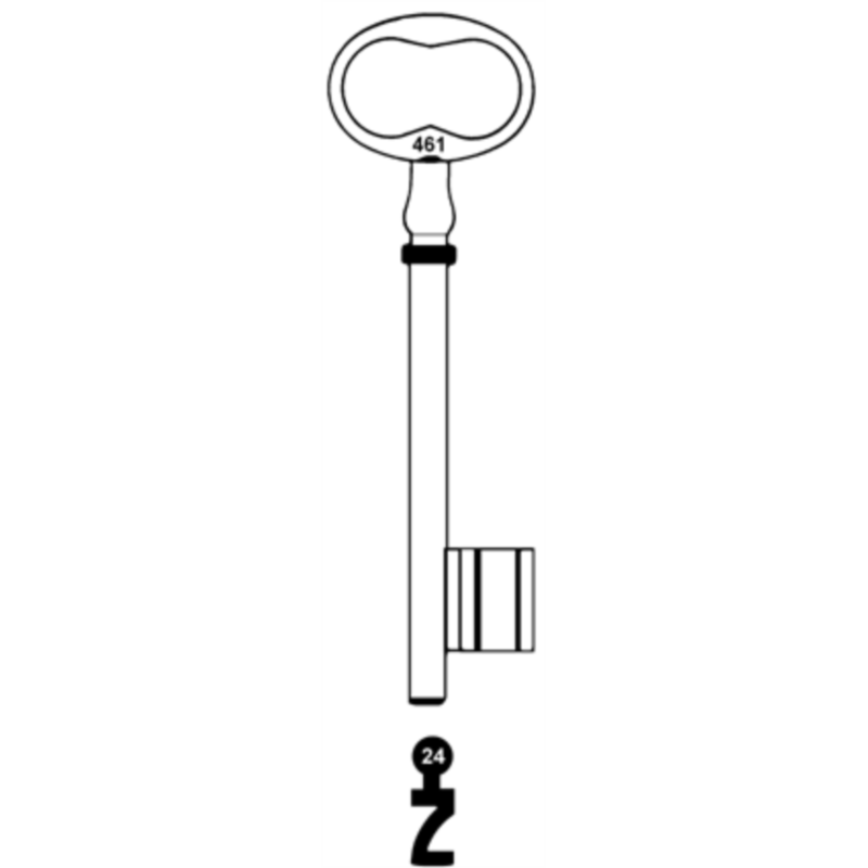 CLE A CHIFFRE             L120 DE735-24