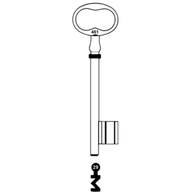 CLE A CHIFFRE             L120 DE735-29