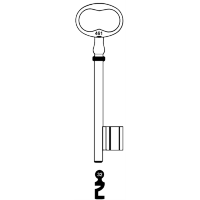 CLE A CHIFFRE             L120 DE735-32