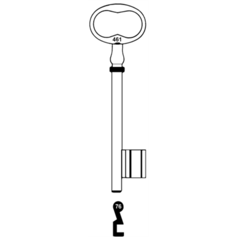 CLE A CHIFFRE             L120 DE735-76