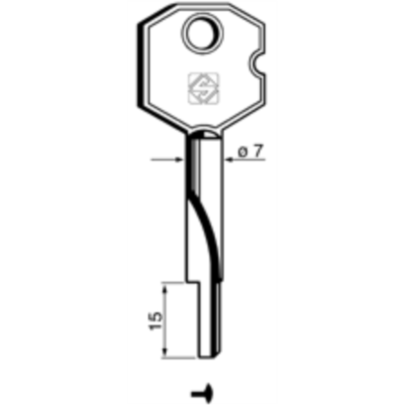 CLÉ CRUCIFORME XBW4_30