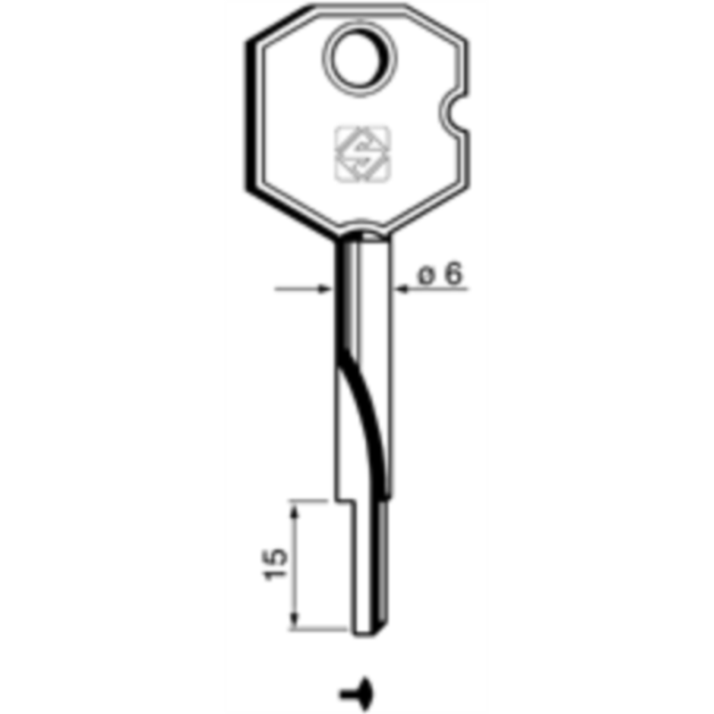 CLÉ CRUCIFORME XBW5_30