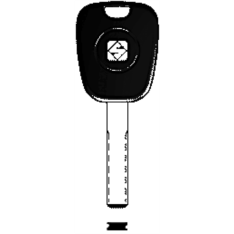 CLÉ TRANSPONDEUR MAILLECHORT HU83T5_40