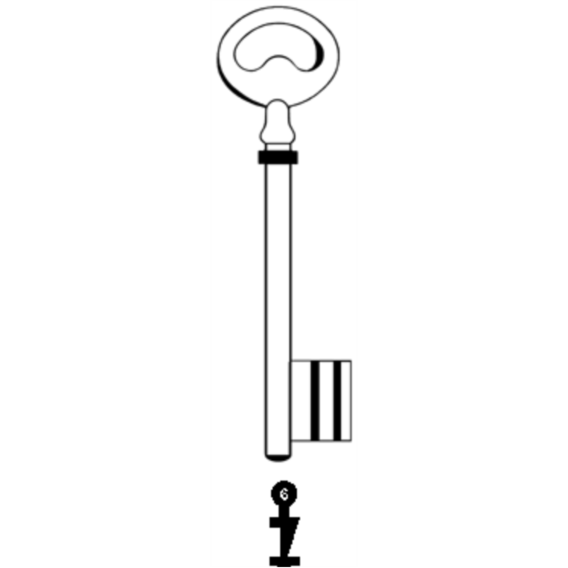 CLE PICARDIE L 105 FONTE N 6 PCE605F-6