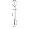 CLÉ CRUCIFORME XH3_30