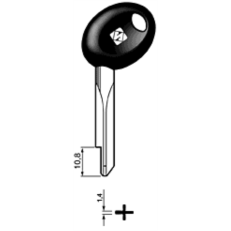 CLÉ CRUCIFORME XMBL2P_20