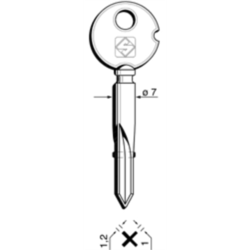 CLÉ CRUCIFORME XPK1_30