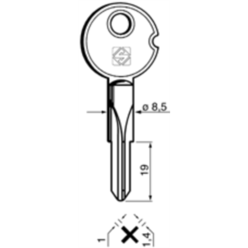 CLÉ CRUCIFORME XTF2_30