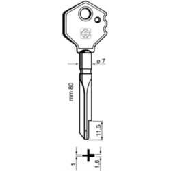 CLÉ CRUCIFORME XY4_30