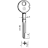 CLÉ CRUCIFORME XY7_30