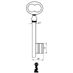 CLE A CHIFFRE             L105 SLR725-11