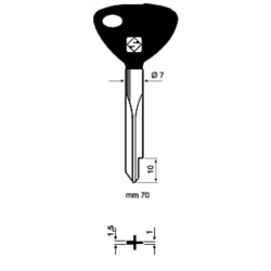 CLÉ CRUCIFORME DESIGN XZ2AP_3K