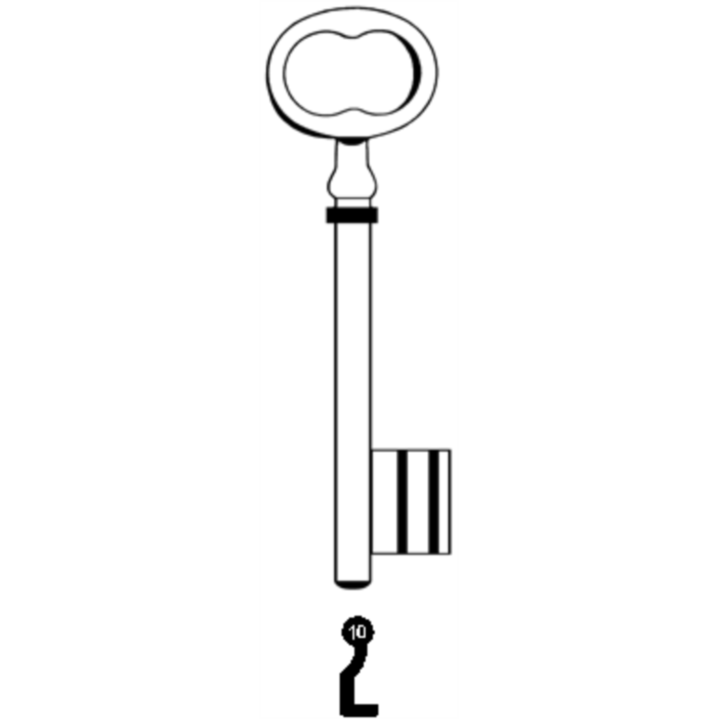 CLE PICARDIE L 110 FONTE N10 PCE610F-10