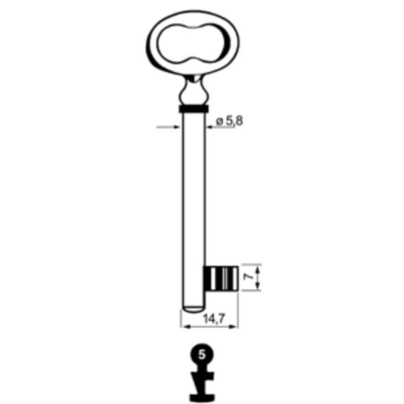 CLE A CHIFFRE              L82 SLR915-5