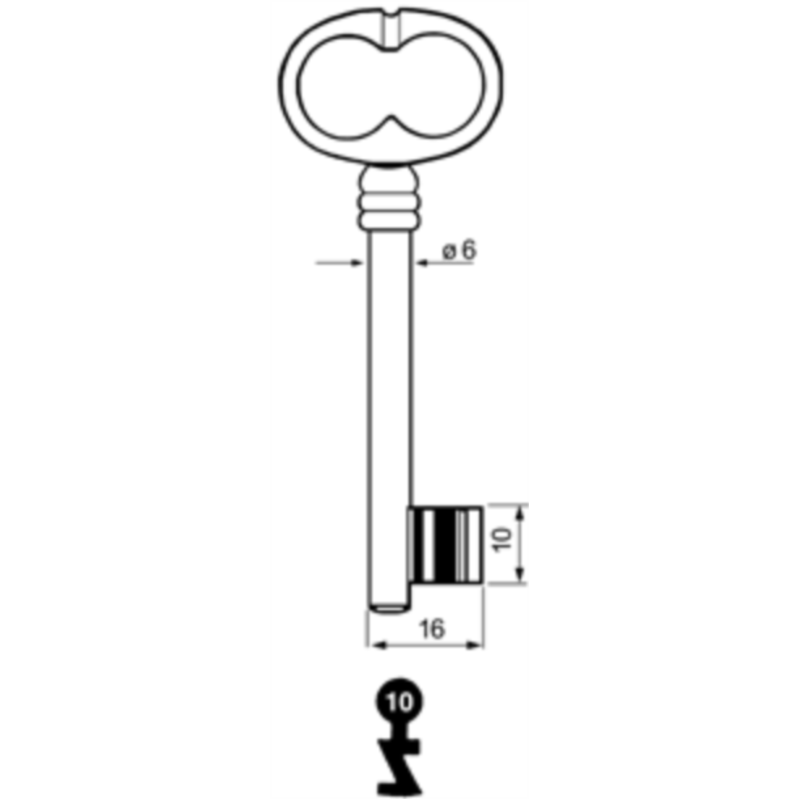 CLE A CHIFFRE              L82 SLR935-10