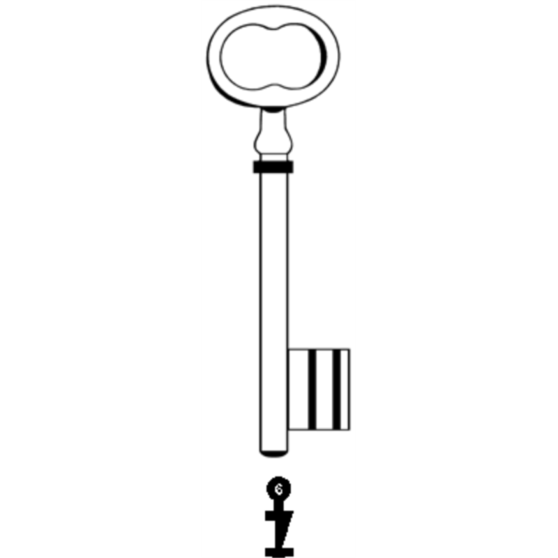CLE PICARDIE L 110 FONTE N 6 PCE610F-6