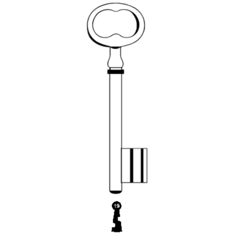 CLE PICARDIE L 120 FONTE N19 PCE620F-19