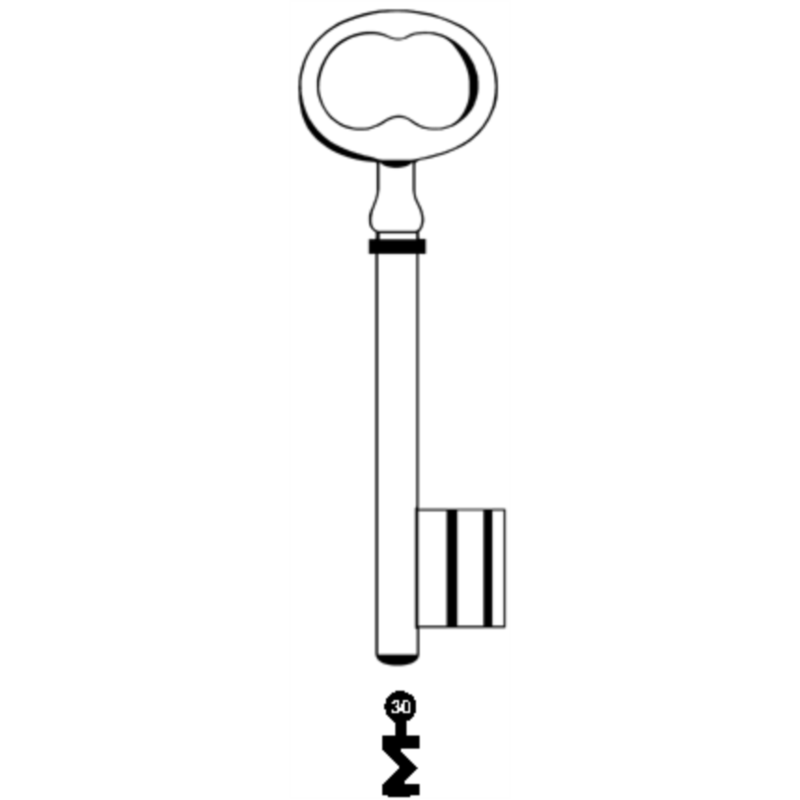 CLE PICARDIE L 120 FONTE N30 PCE620F-30