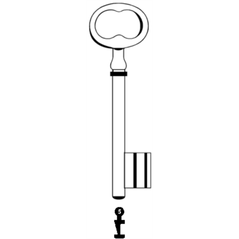 CLE PICARDIE L 120 FONTE N 5 PCE620F-5