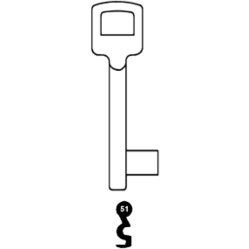 CLE A CHIFFRE TYPE WILKA CEE222-51