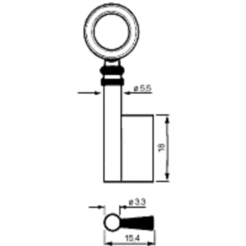 CLE DE COFFRET G.PAN. CFR550G