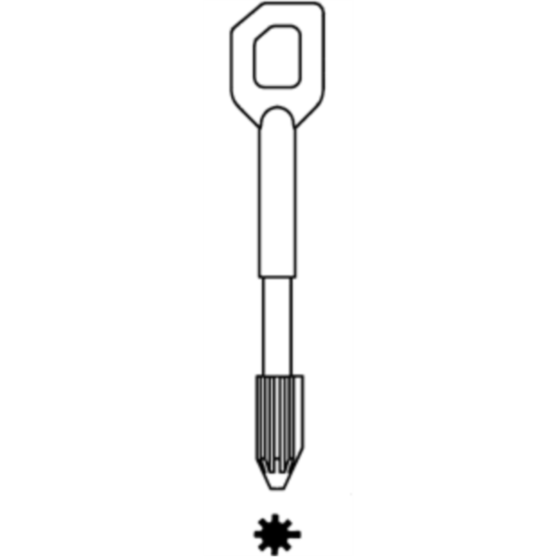 CLE DE COFFRE TYPE-BAUCHE- CFS508