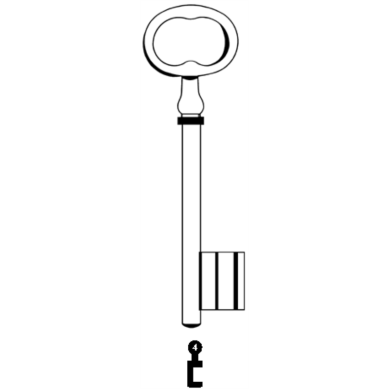 CLE PICARDIE L 130 FONTE N 4 PCE630F-4