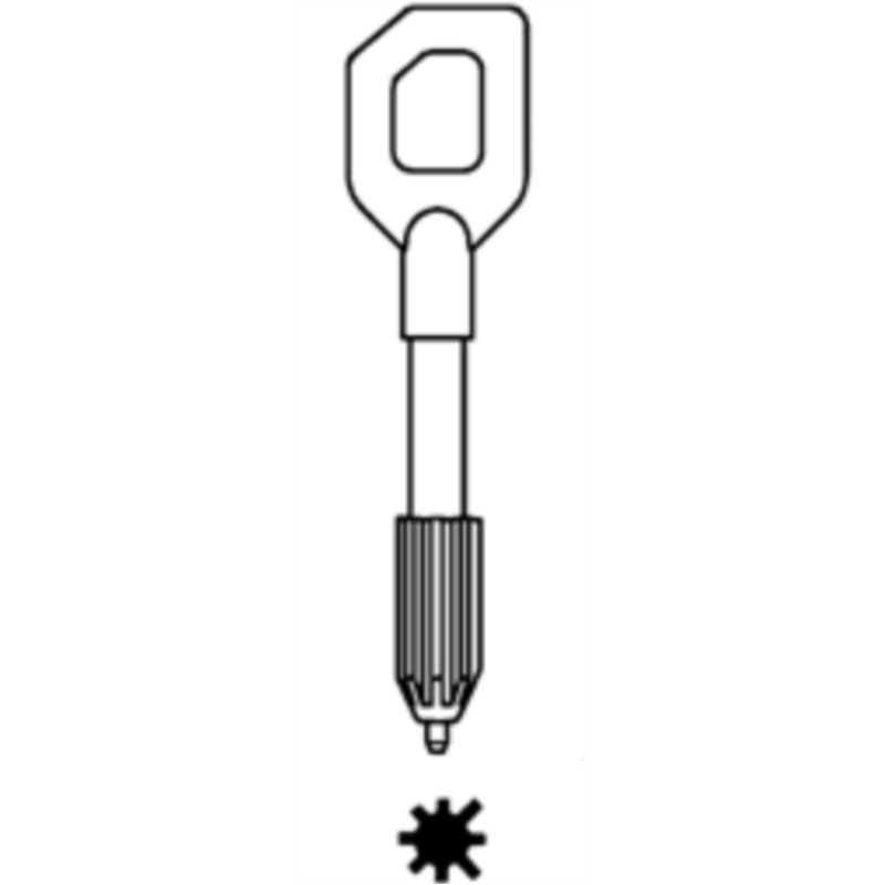 CLE DE COFFRE TYPE-BAUCHE- CFS513