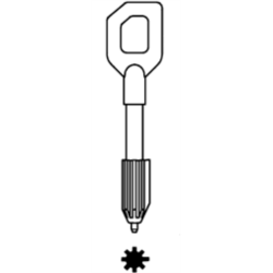 CLE DE COFFRE TYPE-BAUCHE- CFS514