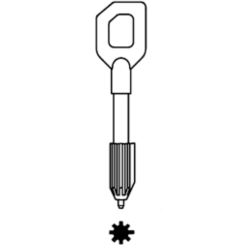 CLE DE COFFRE TYPE-BAUCHE- CFS514