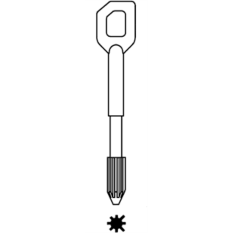 CLE DE COFFRE TYPE-BAUCHE- CFS519