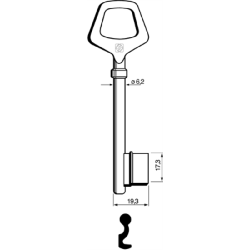 CLÉ À GORGES LAITON POLI JM710L-6_20B
