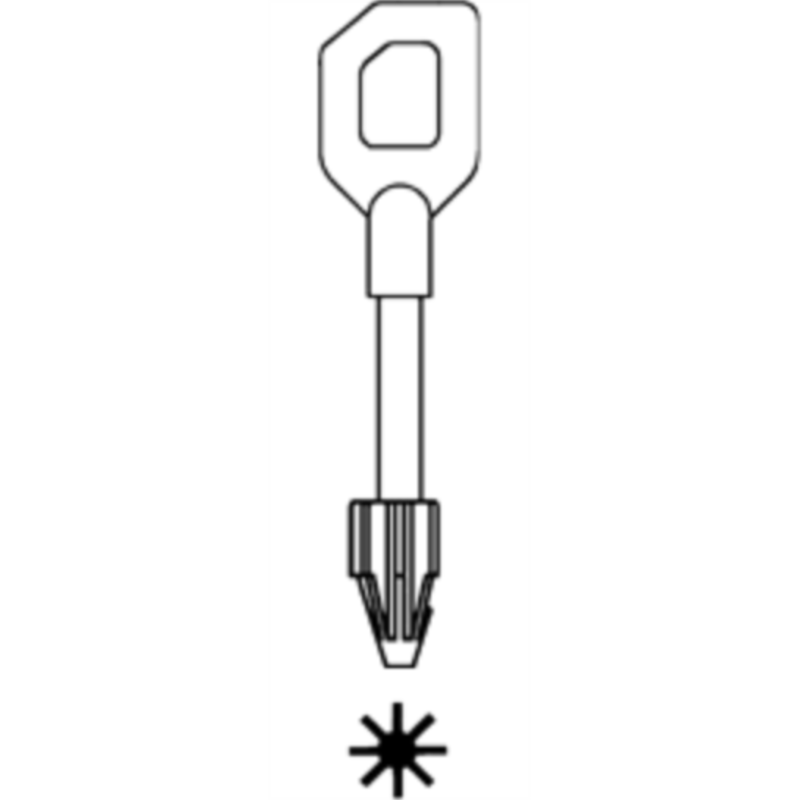 CLE DE COFFRE TYPE M2I CFS546