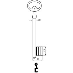 CLE A CHIFFRE             L119 JM720-6