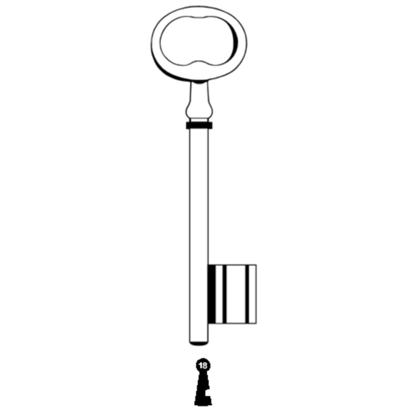 CLE PICARDIE L 140 FONTE N18 PCE640F-18
