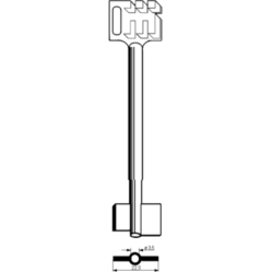 EB.CLE ZAMAC 120MM POUR SER 71 CFSM610