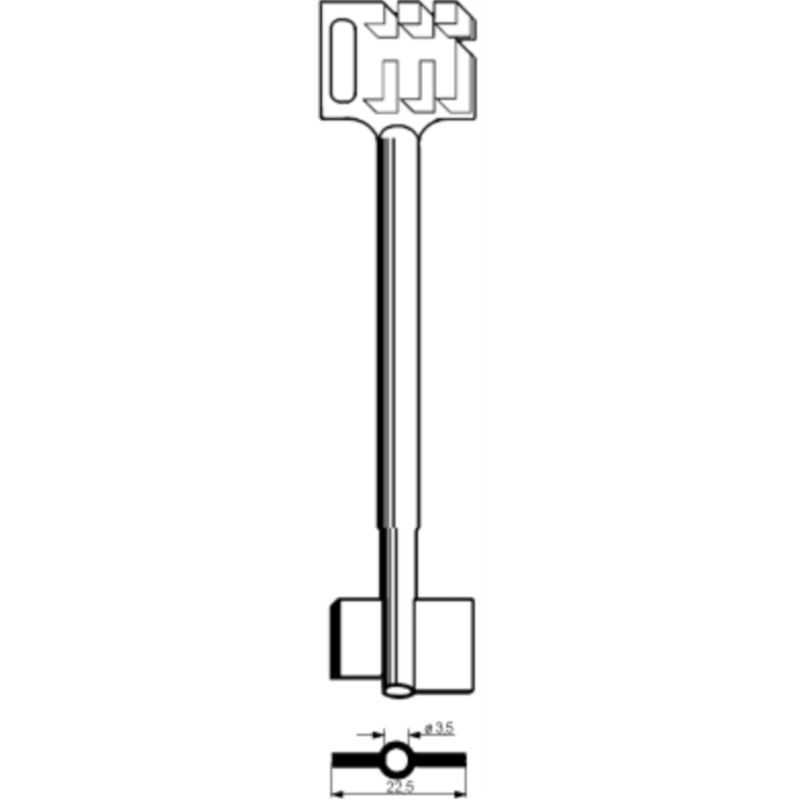 EB.CLE ZAMAC 120MM POUR SER 71 CFSM610