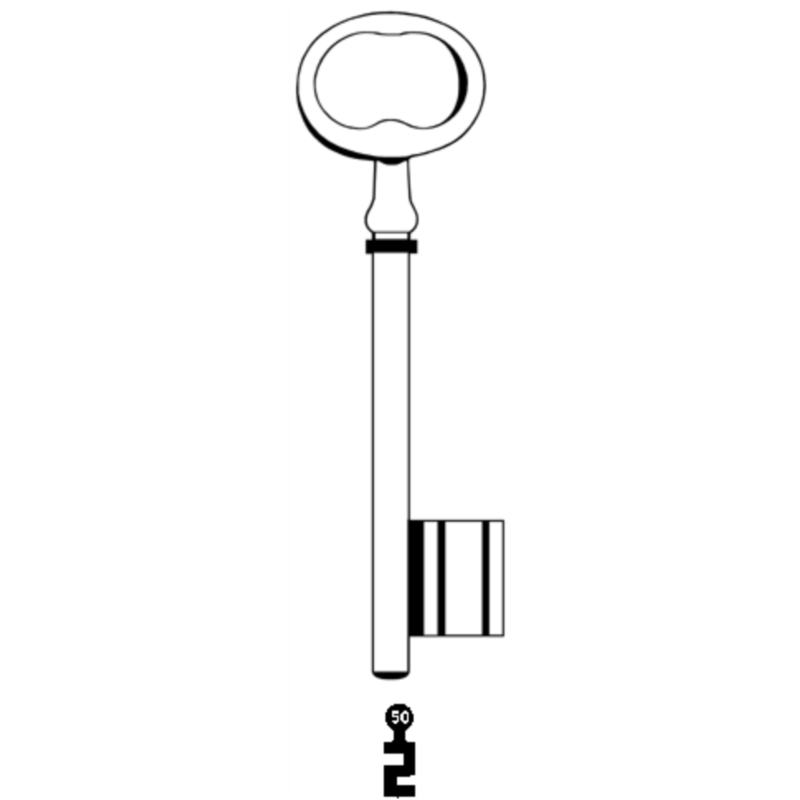 CLE PICARDIE L 140 FONTE N50 PCE640F-50