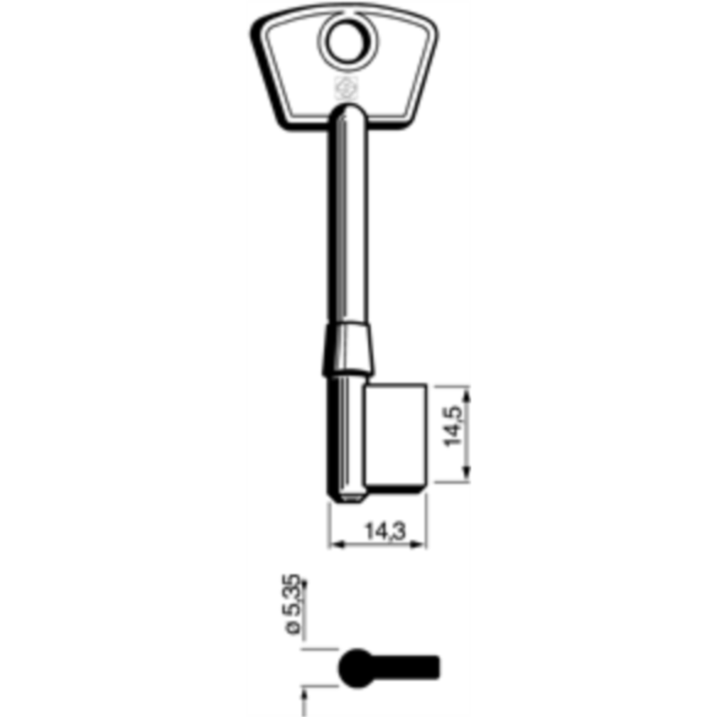 CLÉ DOUBLE PANNETON CHL_20