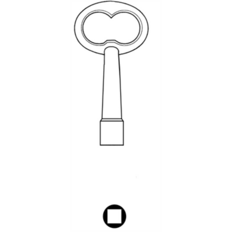 CLE BATTEUSE STUV CARRE 8.4 SV508