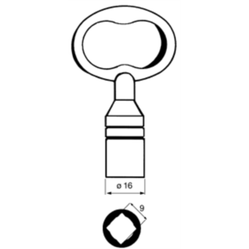 CLE CREMONE A CARRE 9 CMC504