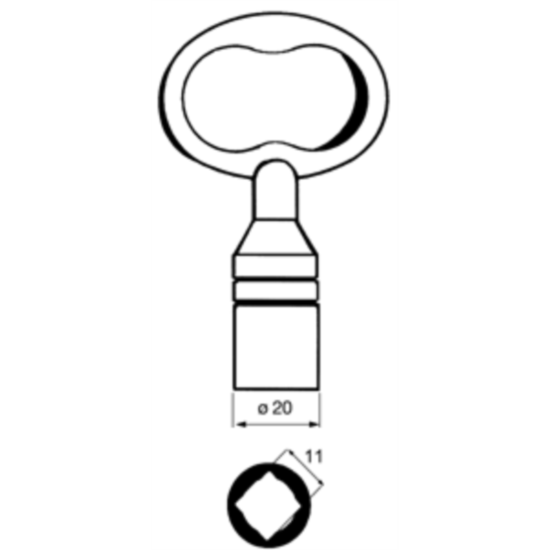 CLE CREMONE A CARRE 11 CMC507