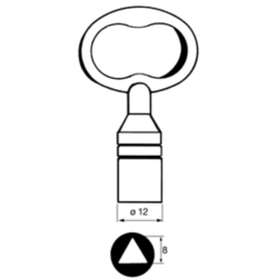 CLE CREMONE A TRIANGLE 8 CMT503