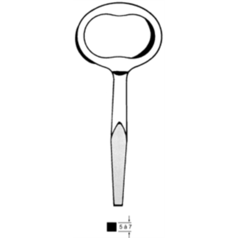 CLE DE PORTIERE CON.5-7 CPT501