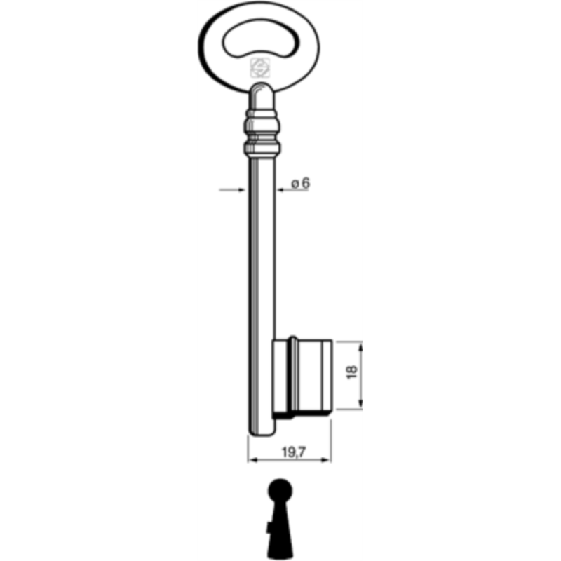 CLÉ À GORGES LAITON POLI PIC710L15_20B