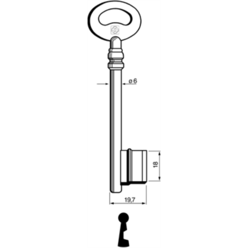CLÉ À GORGES LAITON POLI PIC710L18_20B
